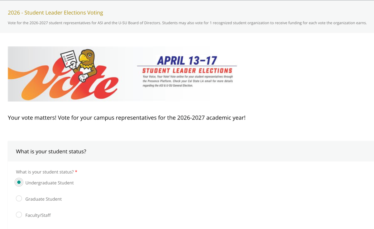 Screenshot of the hero header section of the Presence voting form.
